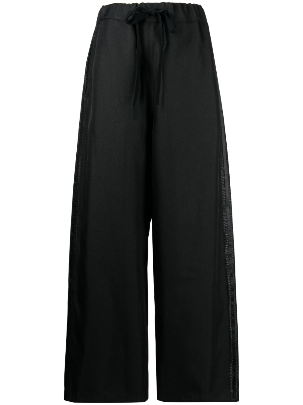 Junya Watanabe drawstring-waist wide-leg trousers - Black von Junya Watanabe