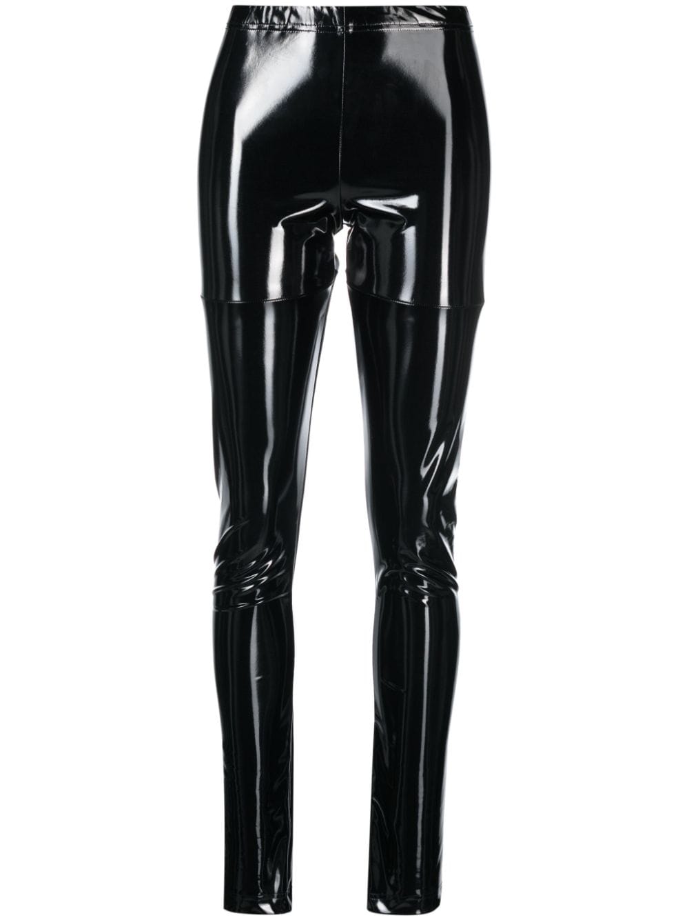 Junya Watanabe high-waist patent-finish leggings - Black von Junya Watanabe