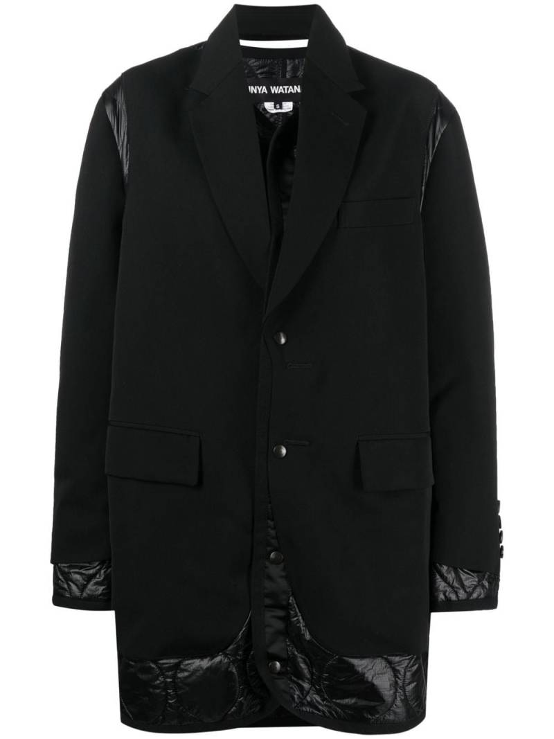 Junya Watanabe layered-design wool jacket - Black von Junya Watanabe