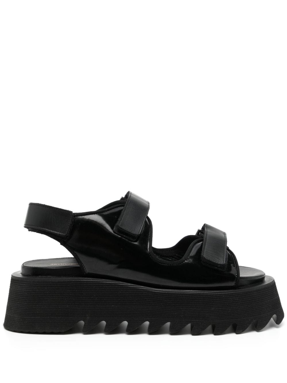 Junya Watanabe lugged flatform sandals - Black von Junya Watanabe