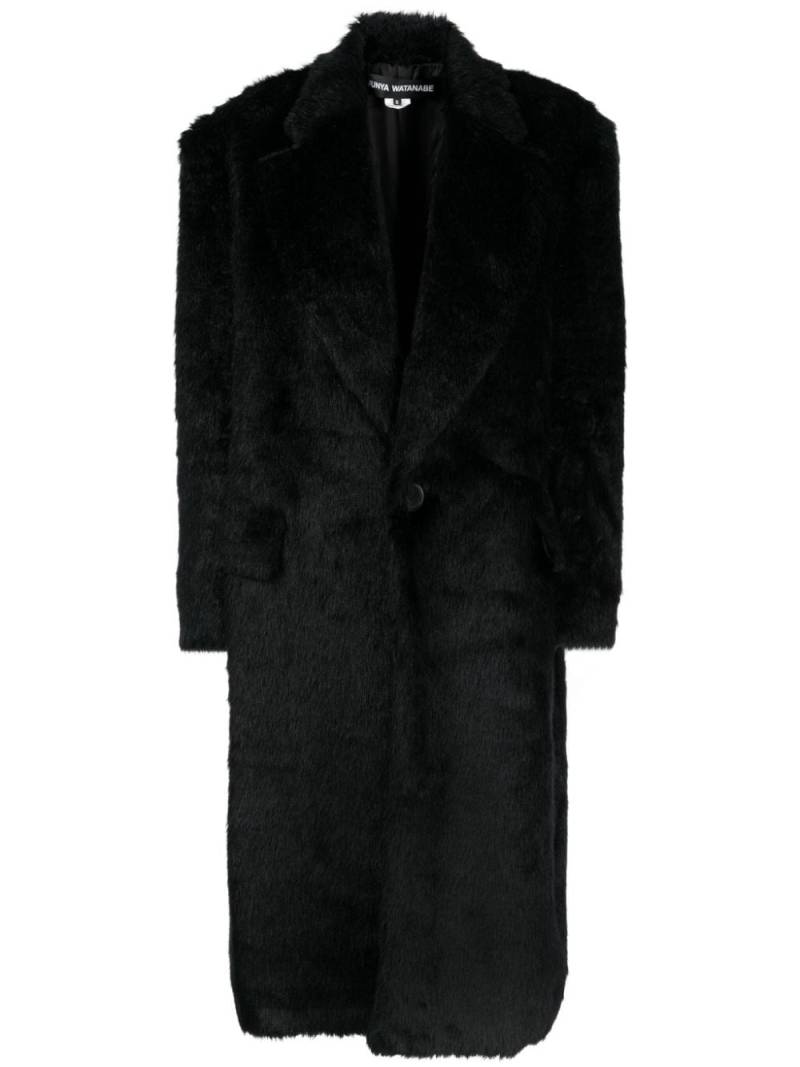 Junya Watanabe notched-lapel single-breasted coat - Black von Junya Watanabe