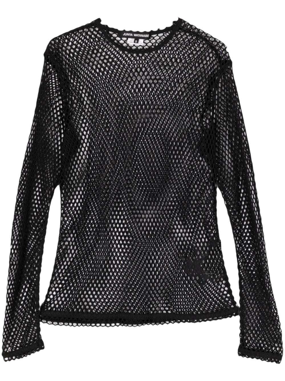 Junya Watanabe open-knit top - Black von Junya Watanabe