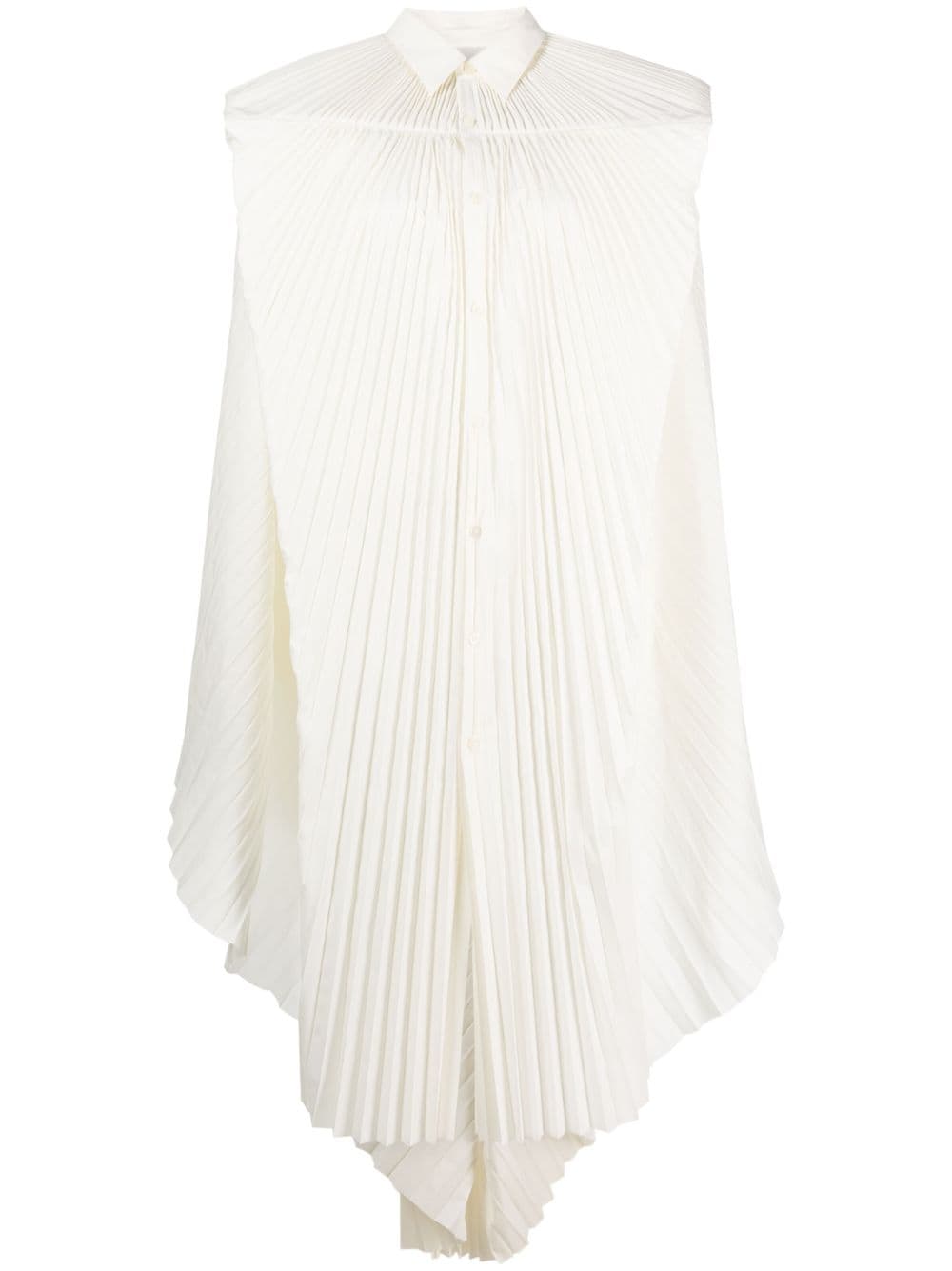 Junya Watanabe pleated asymmetric design - Neutrals von Junya Watanabe