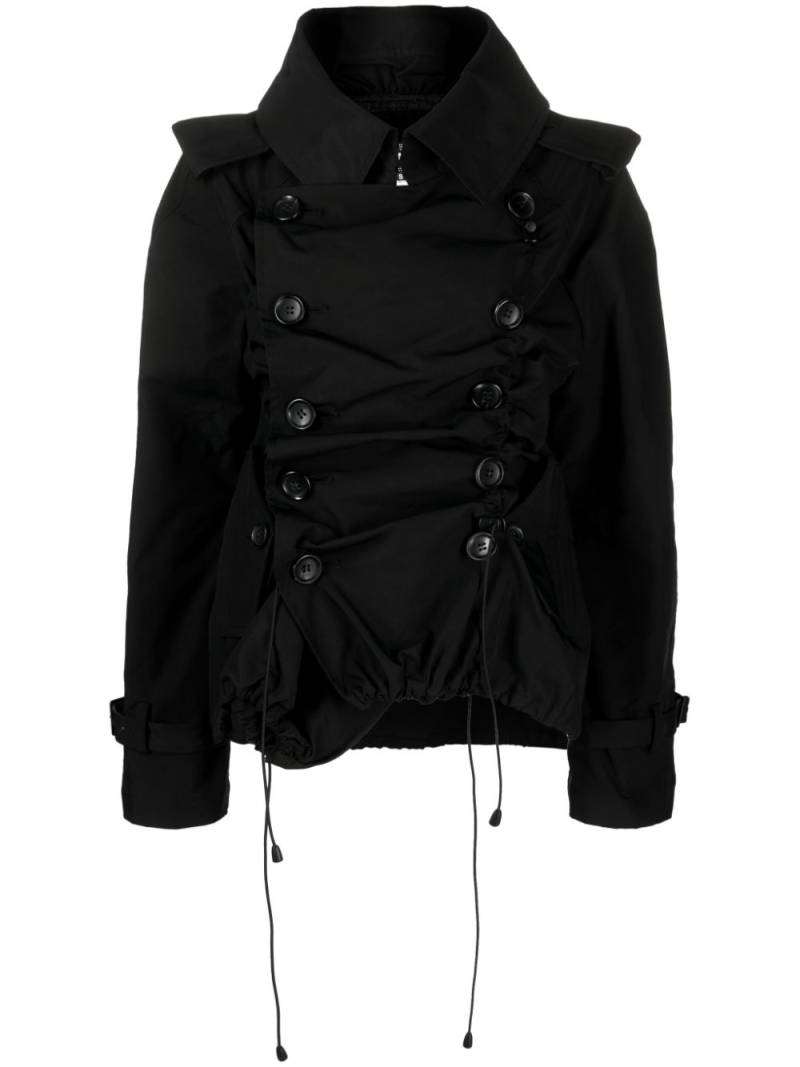 Junya Watanabe ruched padded jacket - Black von Junya Watanabe