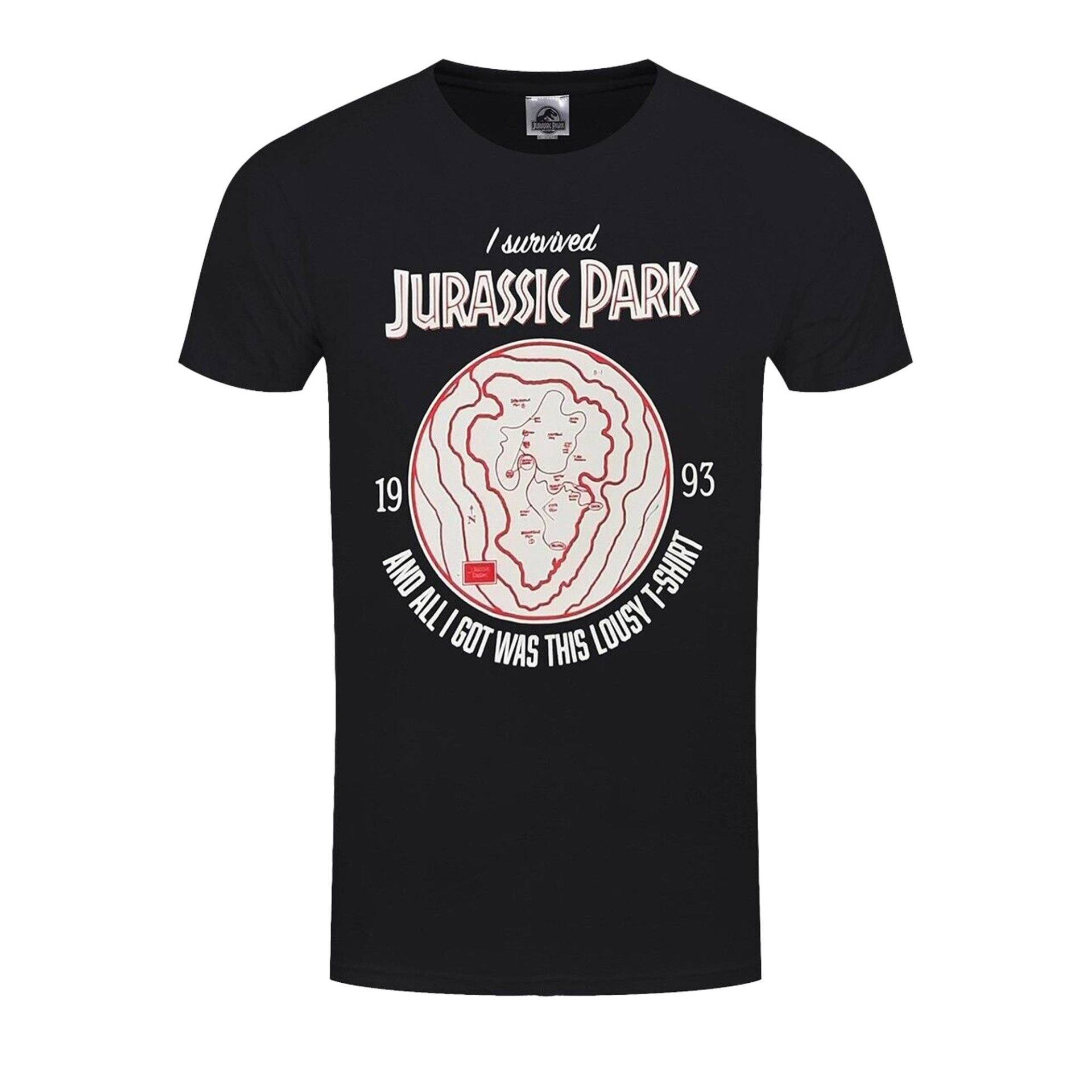 I Survived Tshirt Damen Schwarz M von Jurassic Park