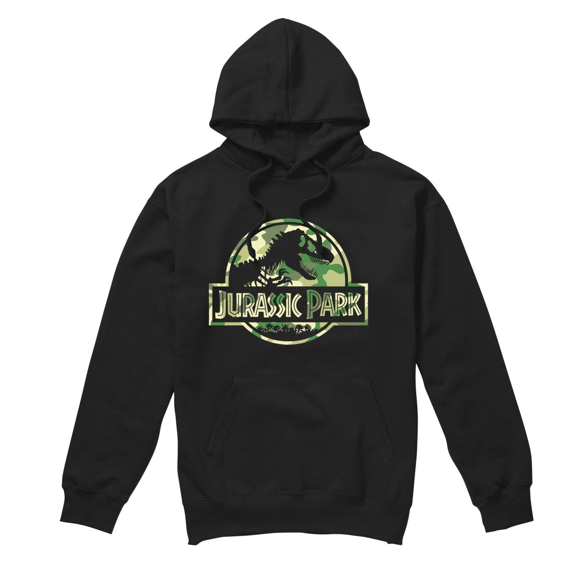 Kapuzenpullover Herren Schwarz XL von Jurassic Park