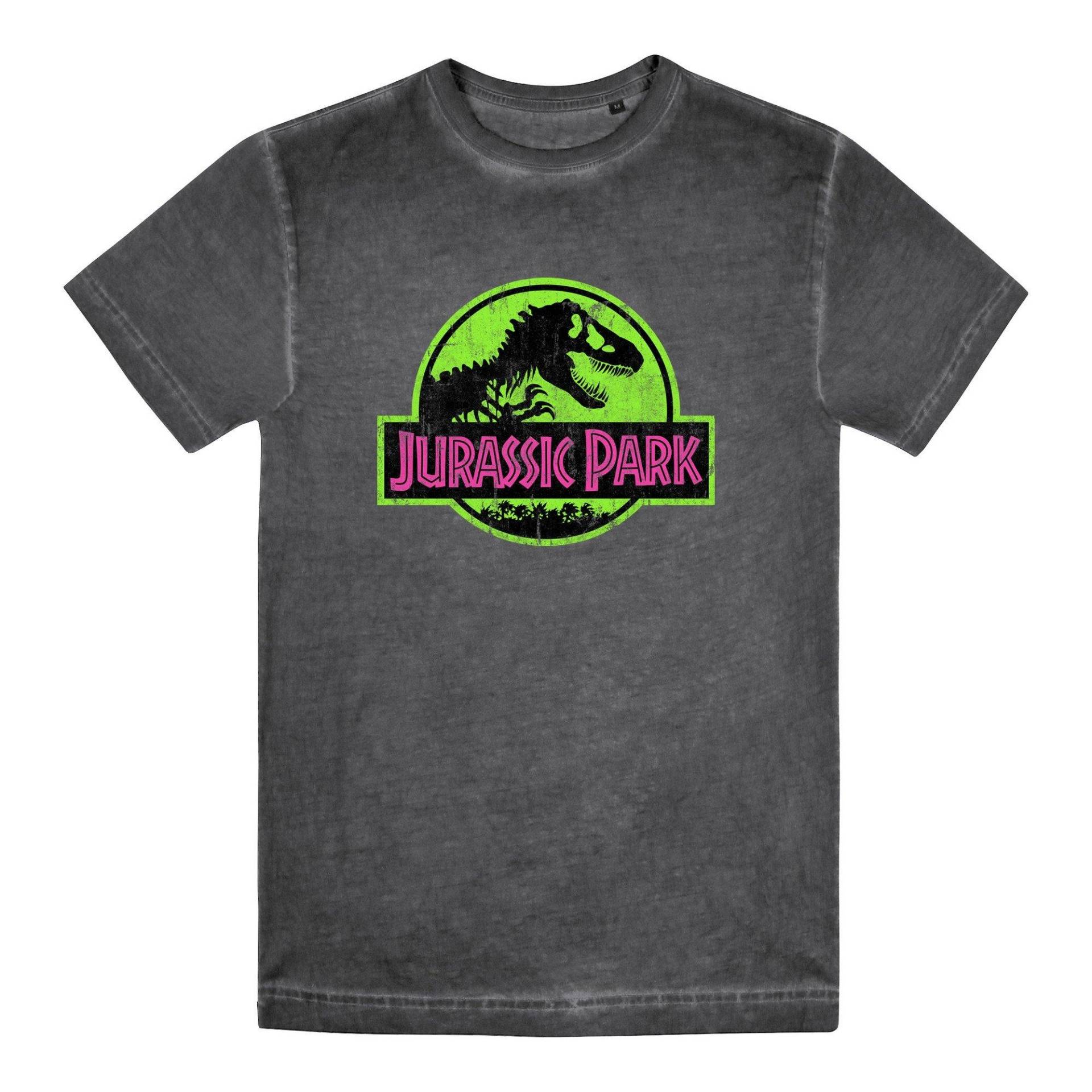 Tshirt Neon Herren Schwarz M von Jurassic Park
