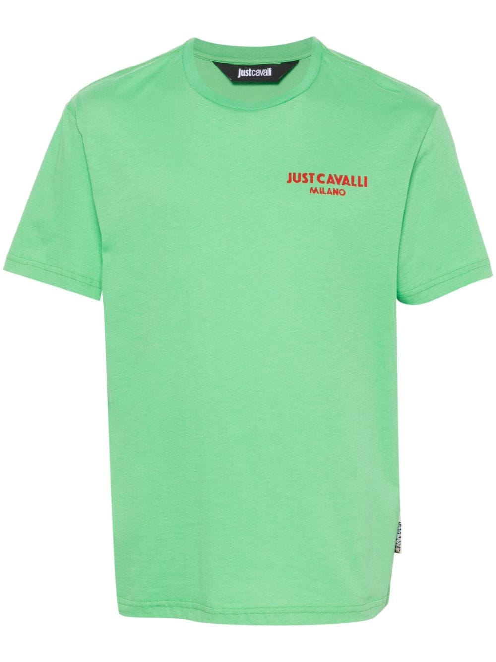 Just Cavalli flocked-logo T-shirt - Green von Just Cavalli