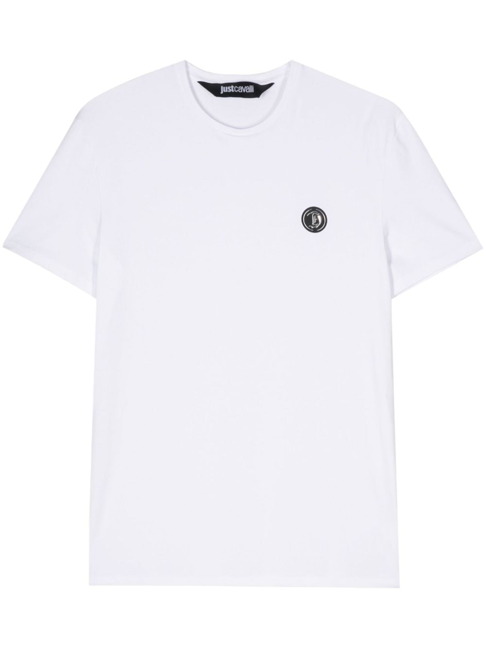 Just Cavalli logo-appliqué T-shirt - White von Just Cavalli