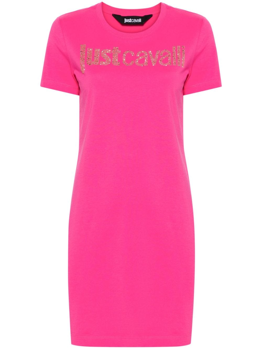 Just Cavalli logo-embellished cotton shirt dress - Pink von Just Cavalli