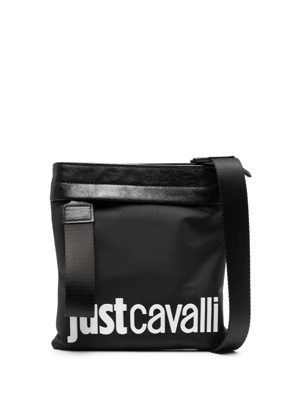Just Cavalli logo-embossed messenger bag - Black von Just Cavalli