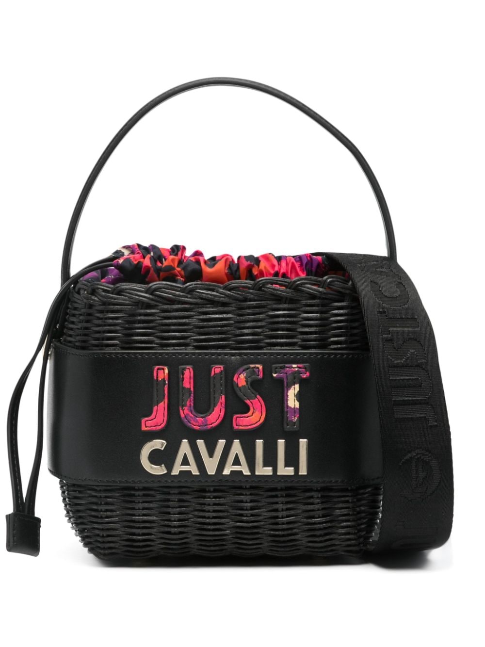 Just Cavalli logo-embossed tote bag - Black von Just Cavalli