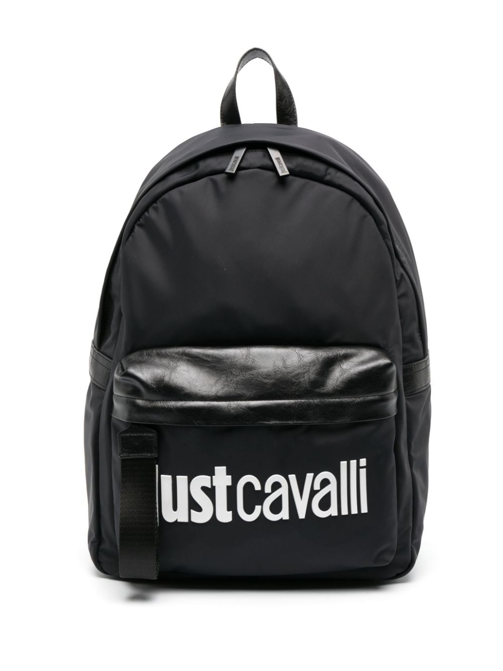 Just Cavalli logo-embossed zip-up backpack - Black von Just Cavalli