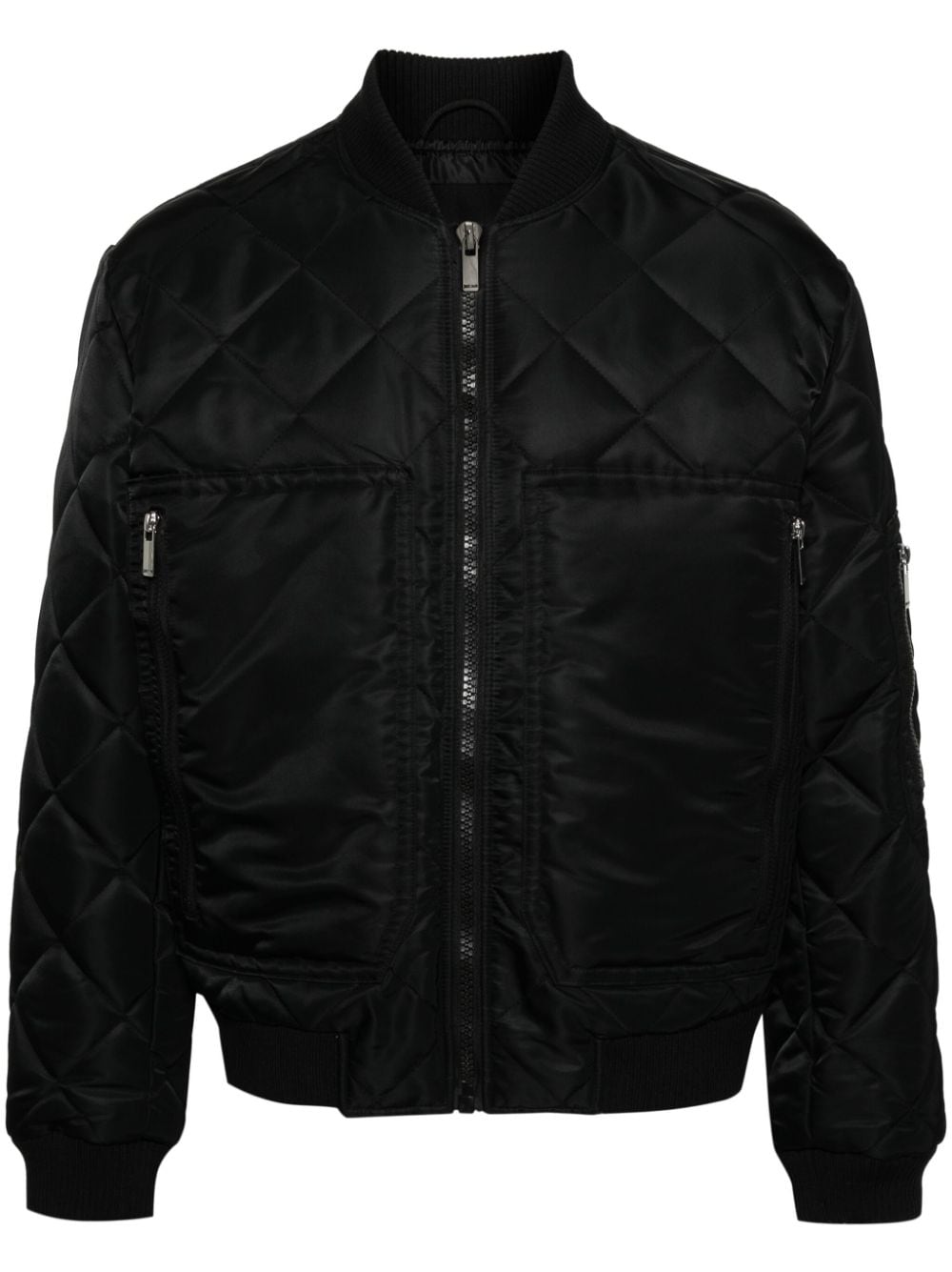 Just Cavalli logo-embroidered bomber jacket - Black von Just Cavalli