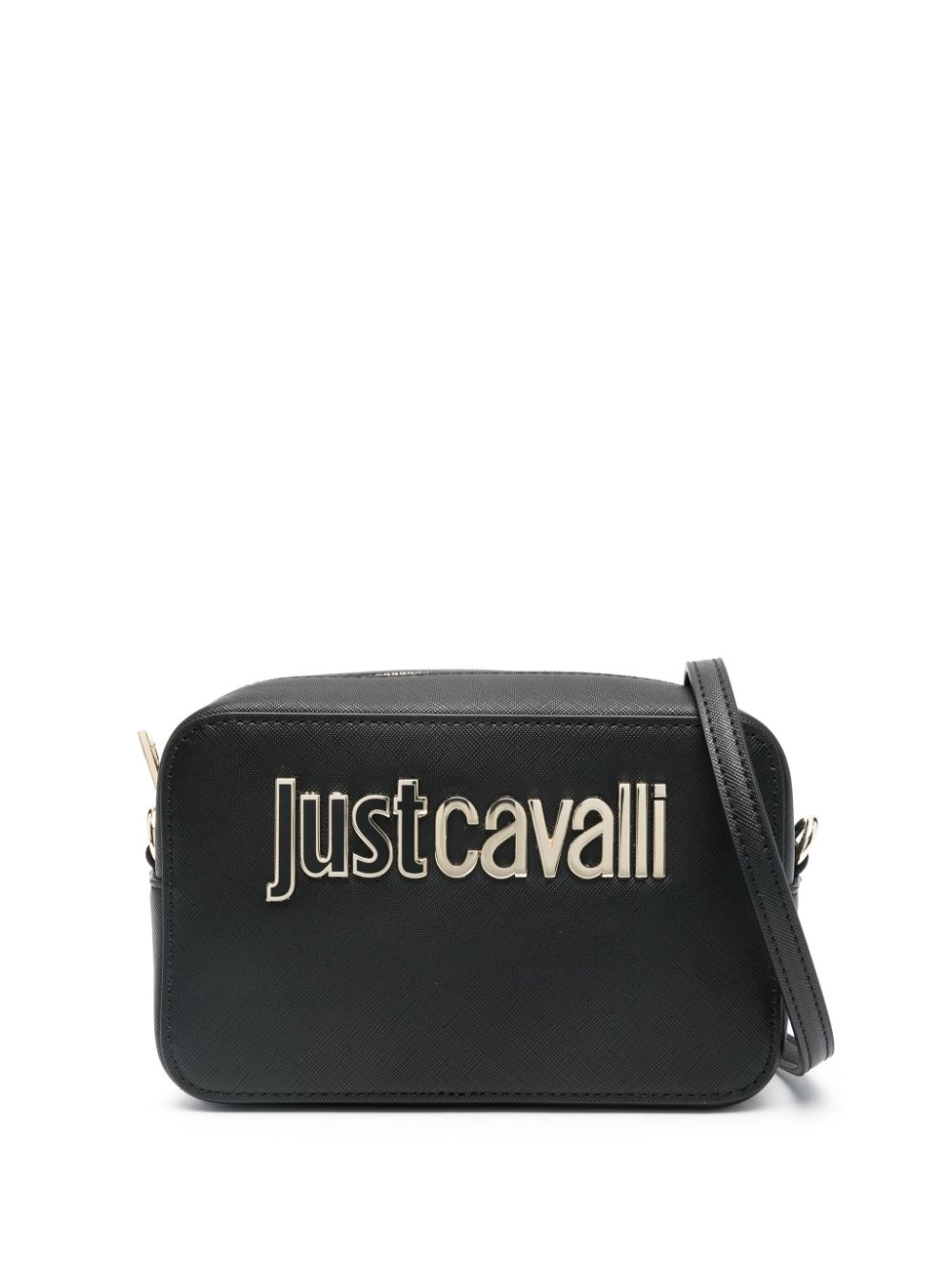 Just Cavalli logo-lettering cross body bag - Black von Just Cavalli