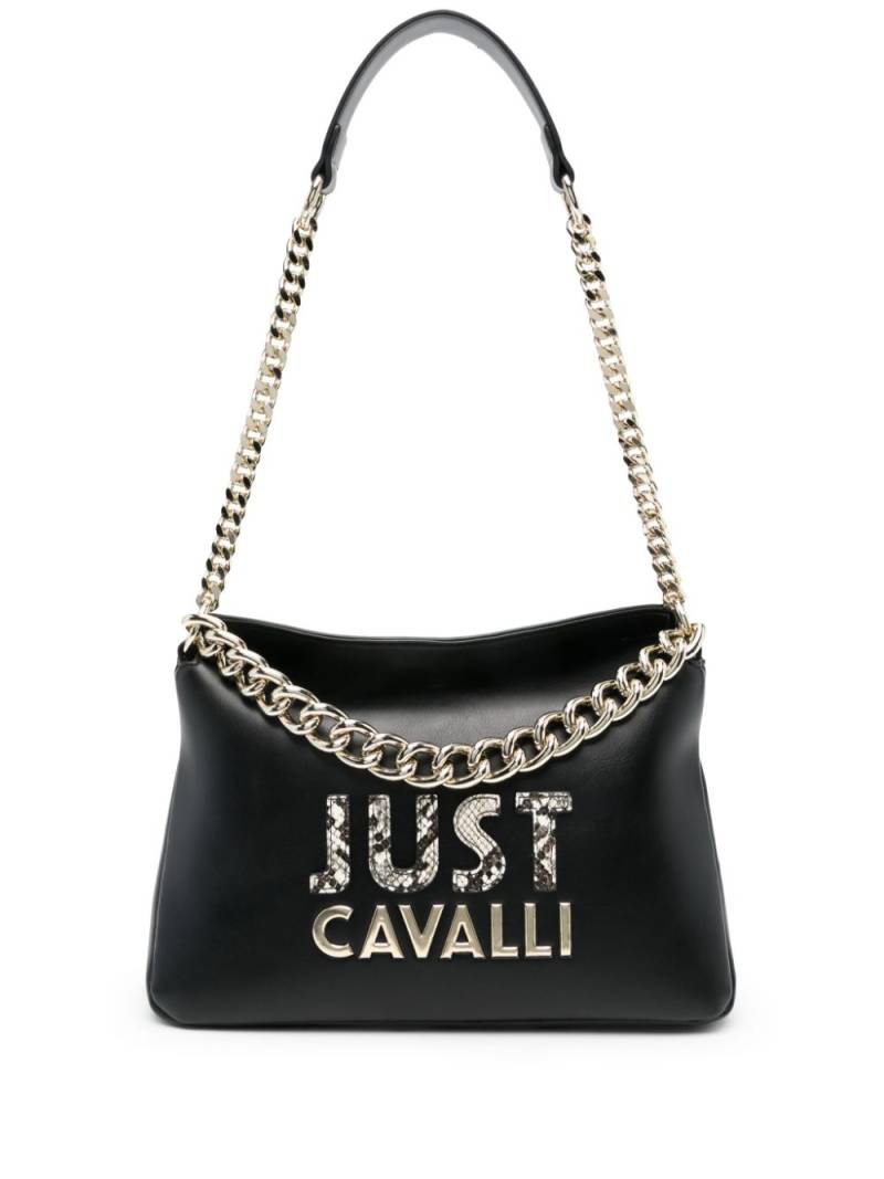 Just Cavalli logo-lettering tote bag - Black von Just Cavalli
