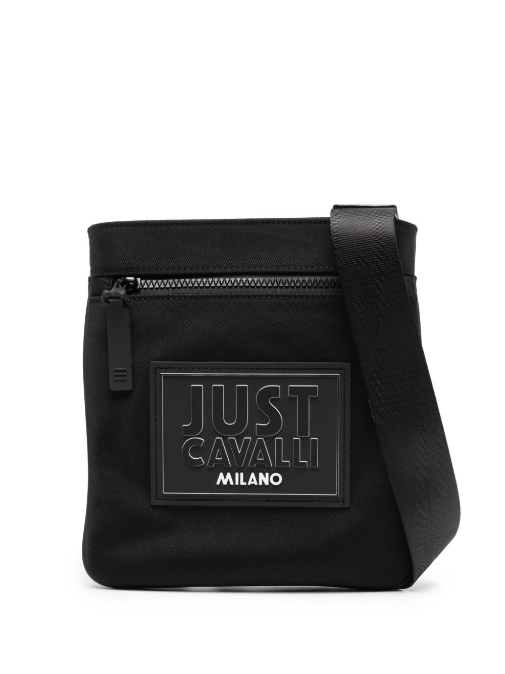 Just Cavalli logo-patch messenger bag - Black von Just Cavalli