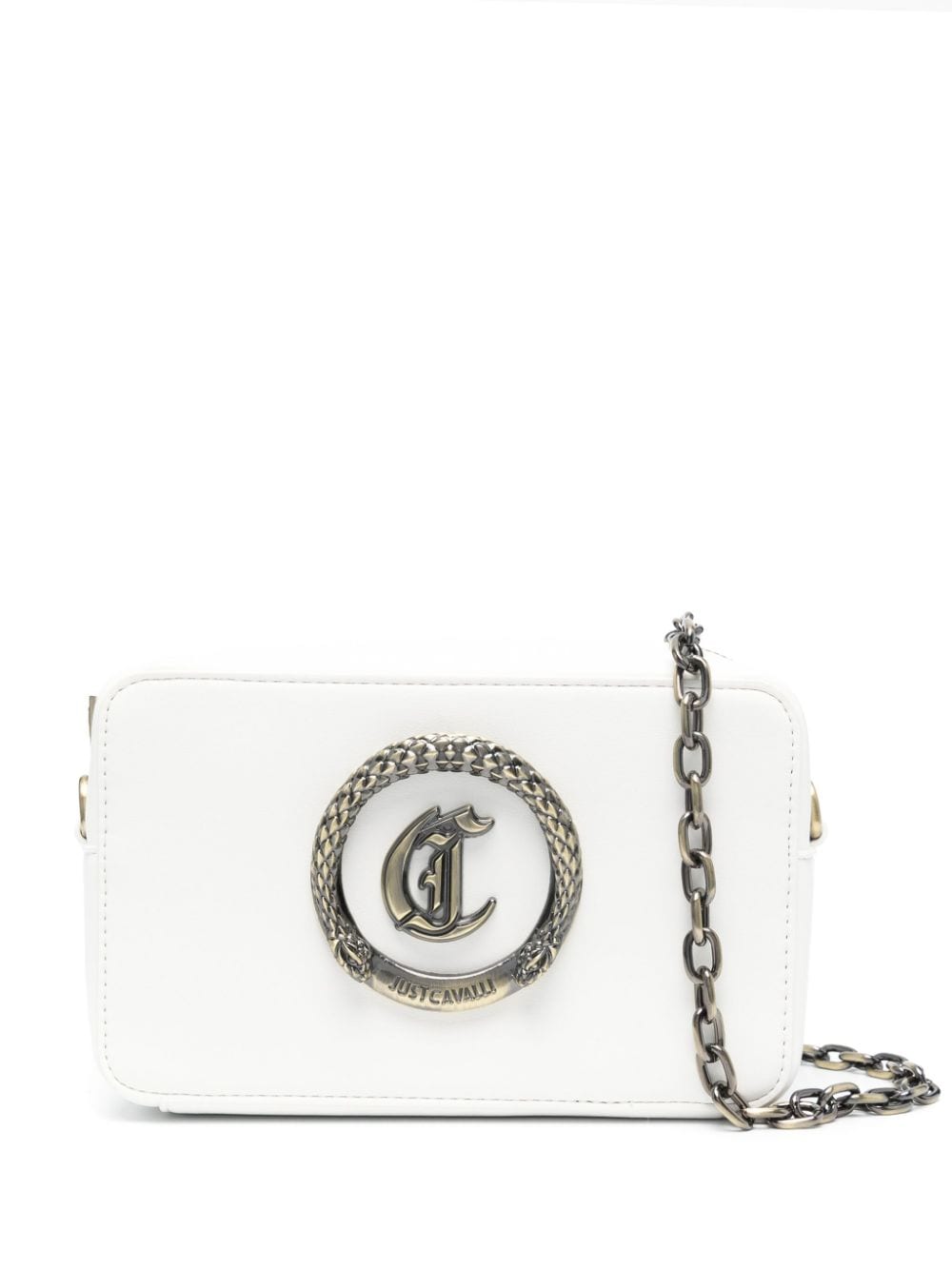 Just Cavalli logo-plaque cross body bag - White von Just Cavalli