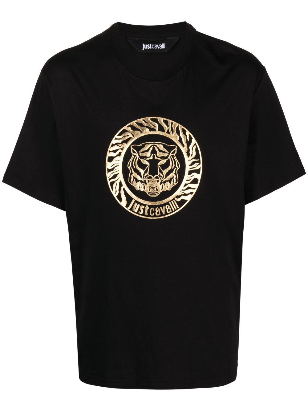 Just Cavalli logo-print cotton T-shirt - Black von Just Cavalli