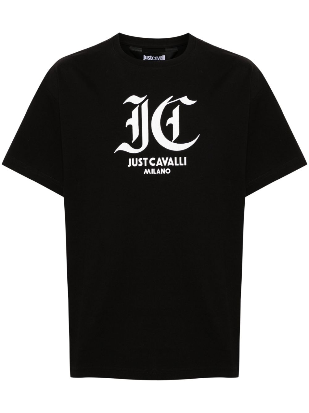 Just Cavalli logo-print cotton T-shirt - Black von Just Cavalli