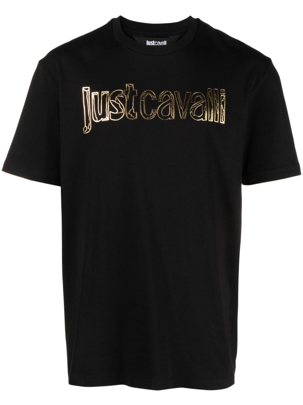 Just Cavalli logo-print cotton T-shirt - Black von Just Cavalli