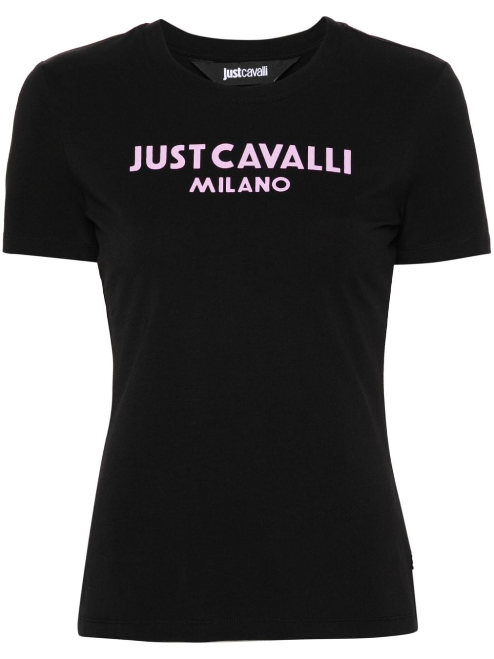 Just Cavalli logo-print cotton T-shirt - Black von Just Cavalli