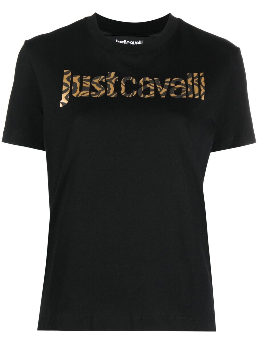 Just Cavalli logo-print cotton T-shirt - Blue von Just Cavalli