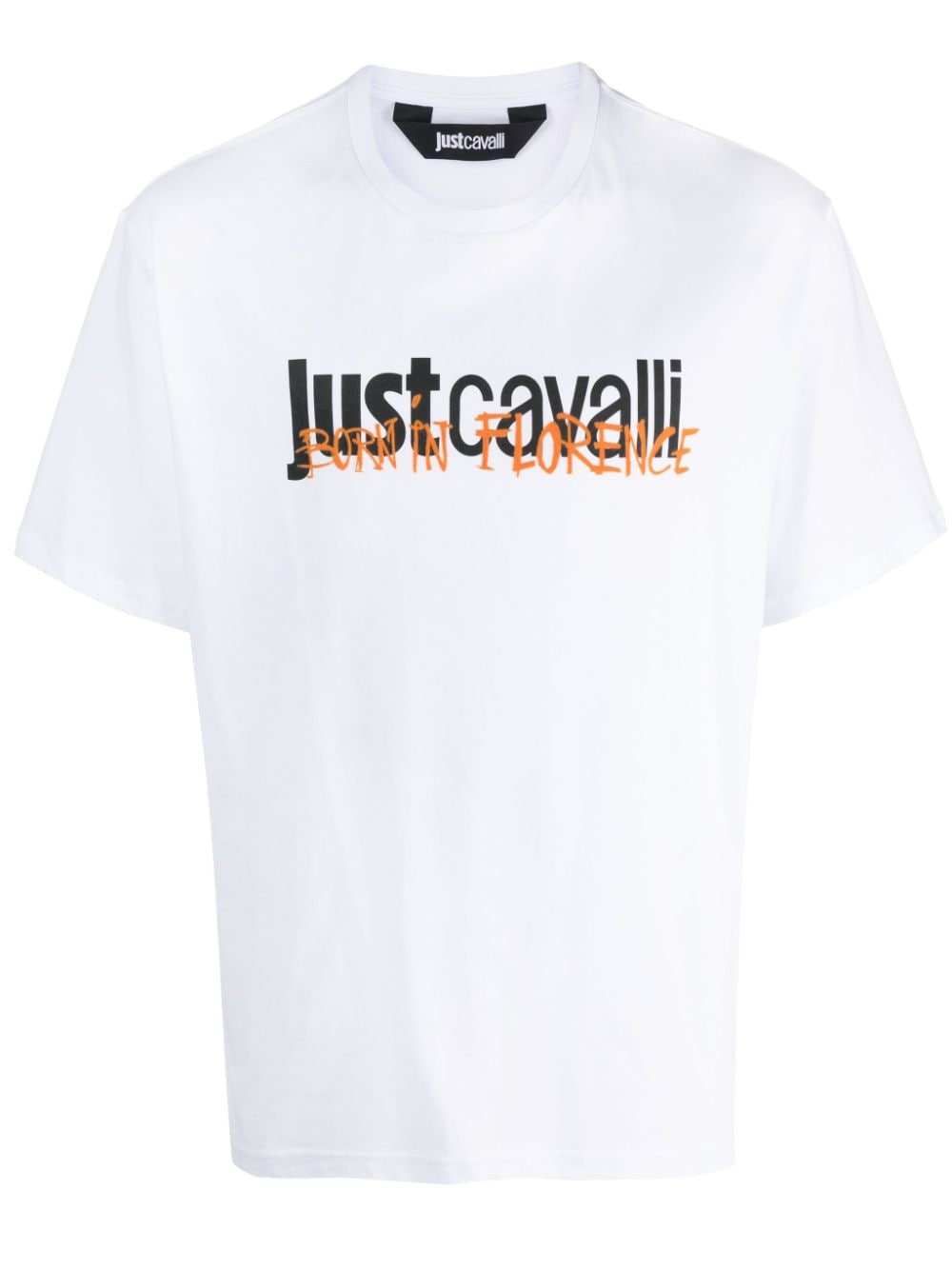 Just Cavalli logo-print cotton T-shirt - White von Just Cavalli