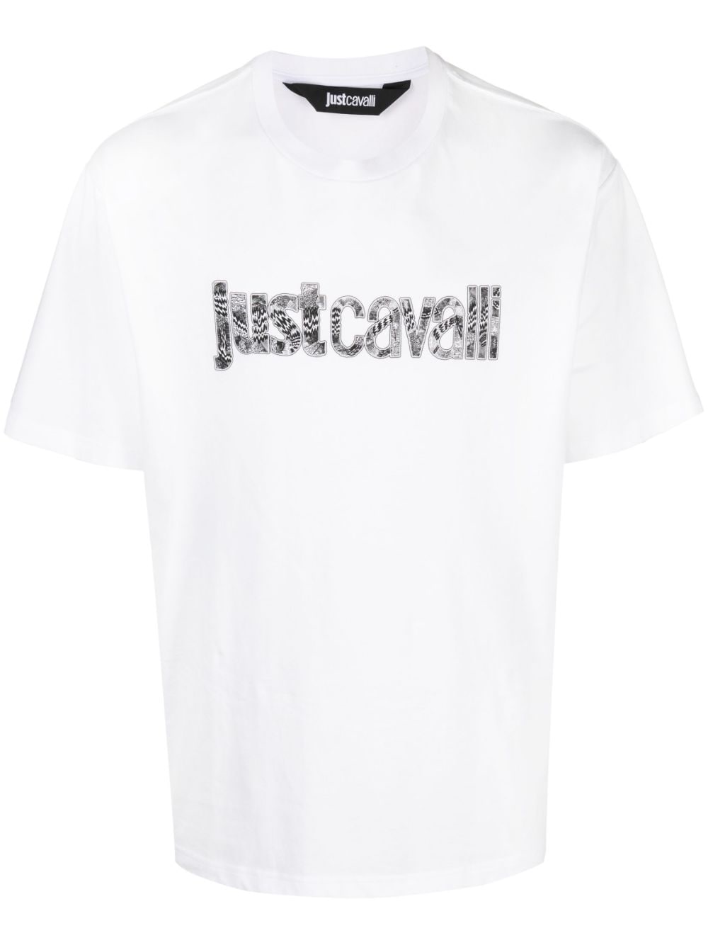 Just Cavalli logo-print cotton T-shirt - White von Just Cavalli