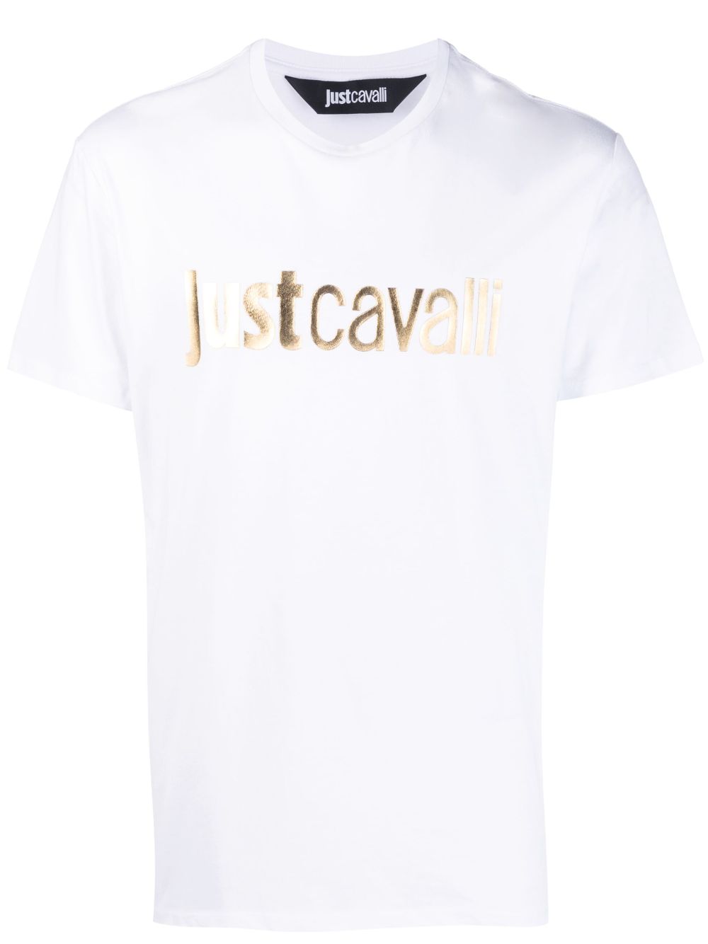 Just Cavalli logo-print cotton T-shirt - White von Just Cavalli