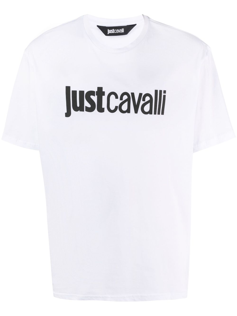 Just Cavalli logo-print cotton T-shirt - White von Just Cavalli