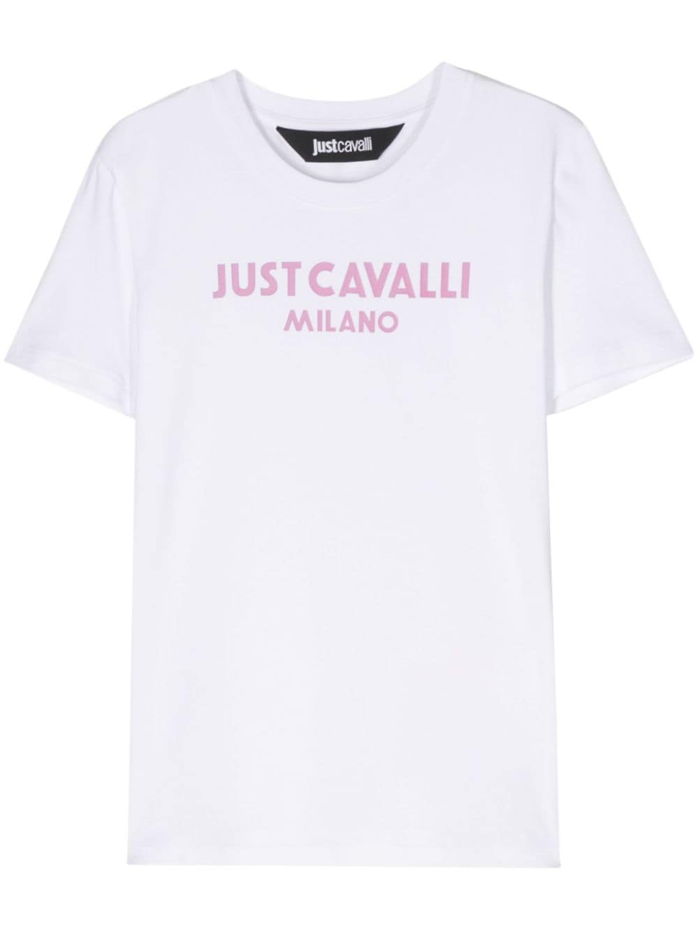 Just Cavalli logo-print round-neck T-shirt - White von Just Cavalli