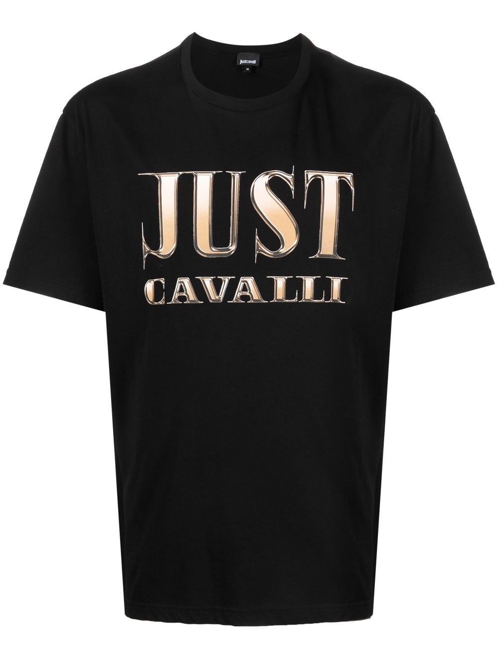 Just Cavalli logo-print short-sleeve T-shirt - Black von Just Cavalli