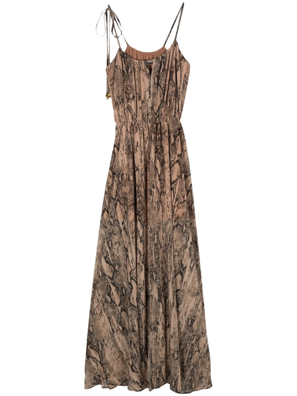 Just Cavalli snakeskin-print dress - Neutrals von Just Cavalli