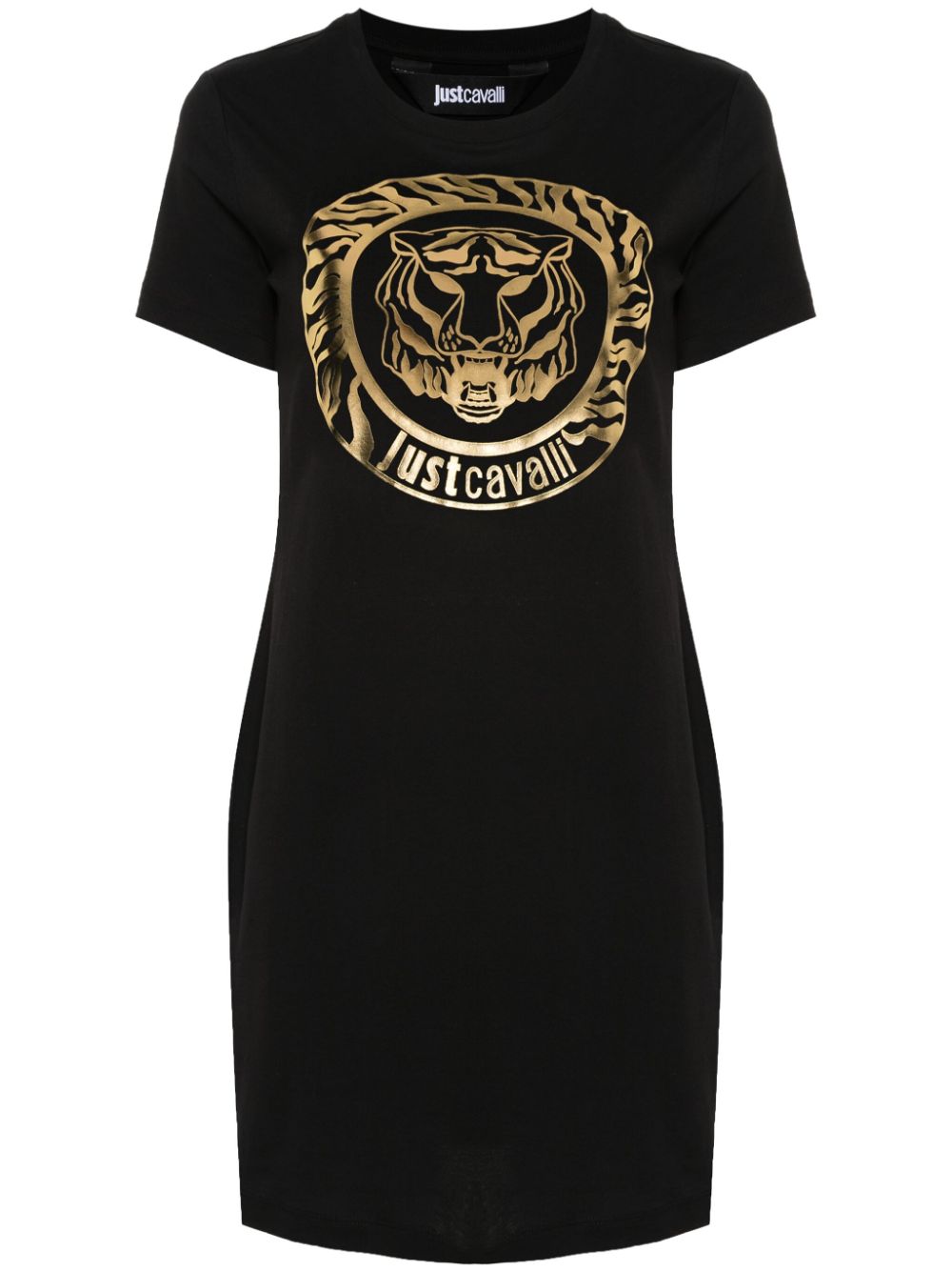 Just Cavalli tiger head-print T-shirt dress - Black von Just Cavalli