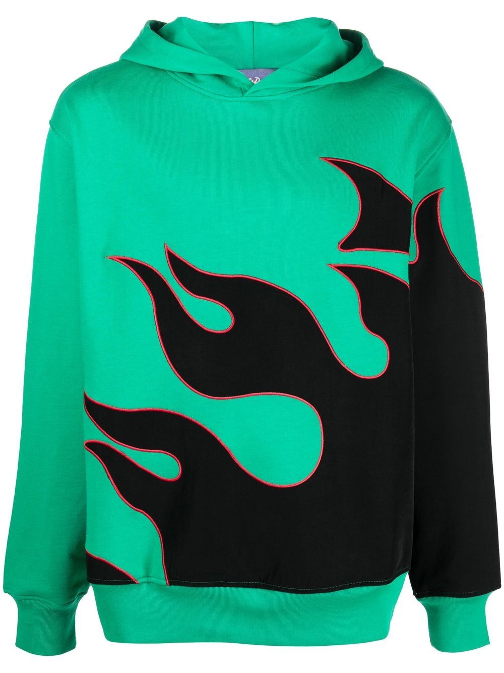 Just Don flame-print cotton hoodie - Green von Just Don