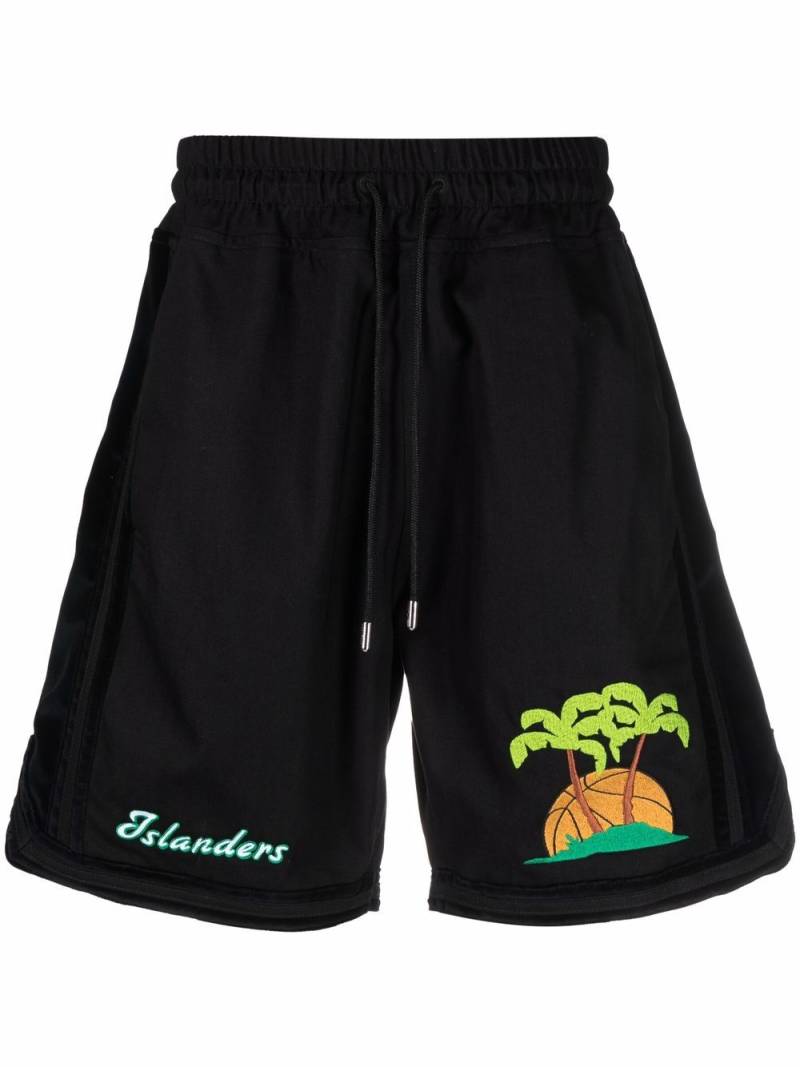 Just Don island print shorts - Black von Just Don