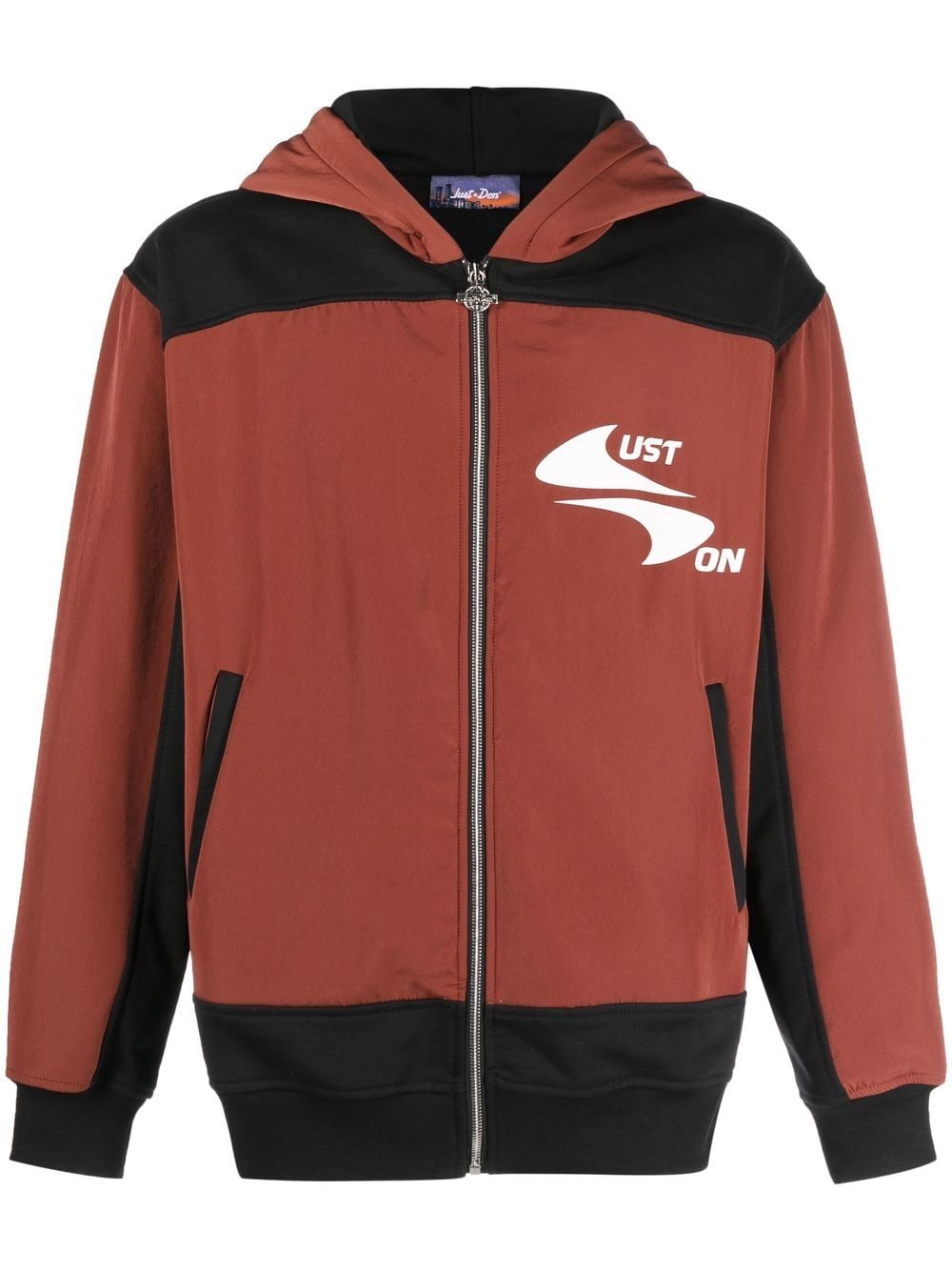 Just Don logo-print hoodie - Red von Just Don