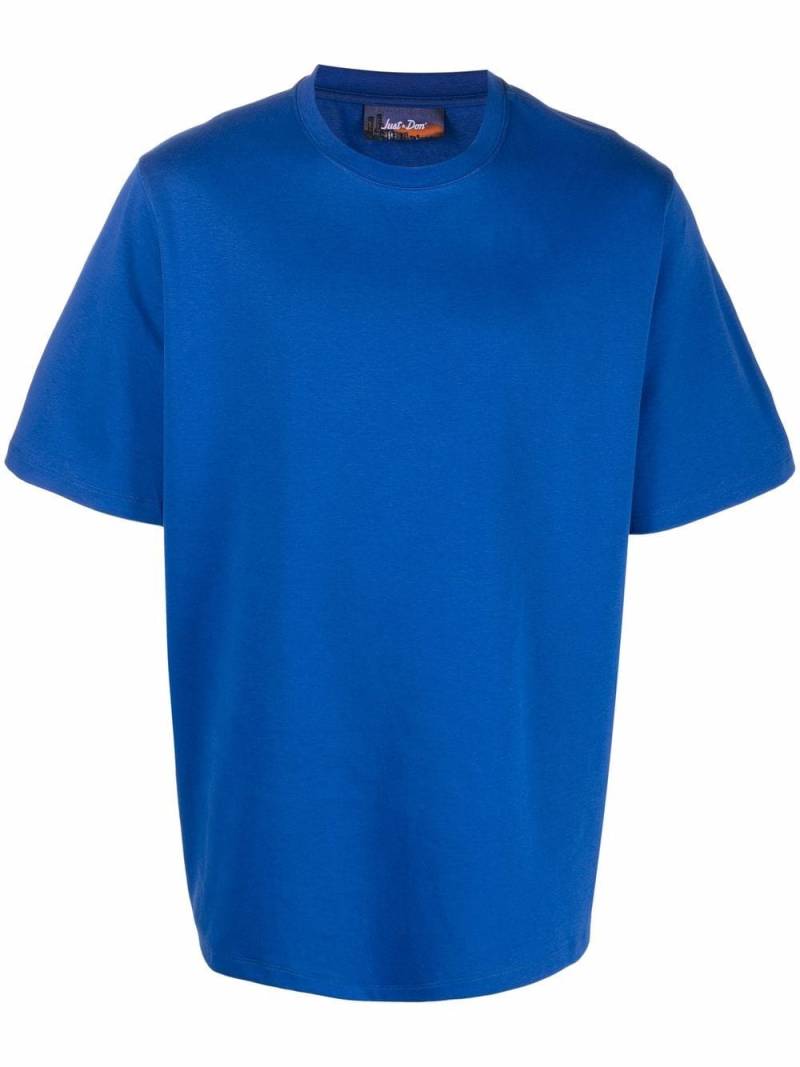 Just Don logo tape short-sleeve T-shirt - Blue von Just Don