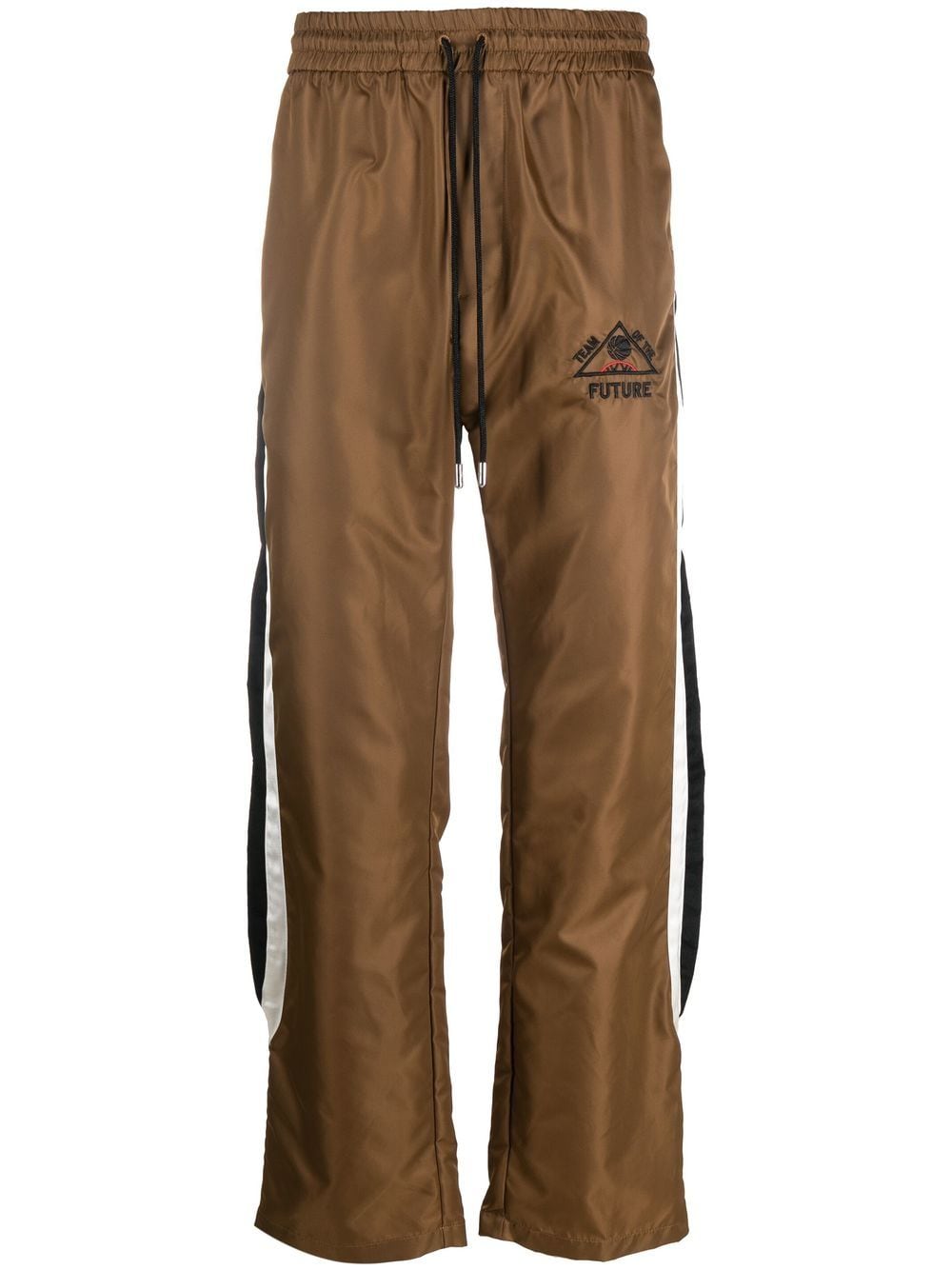 Just Don side-stripe track-pants - Brown von Just Don