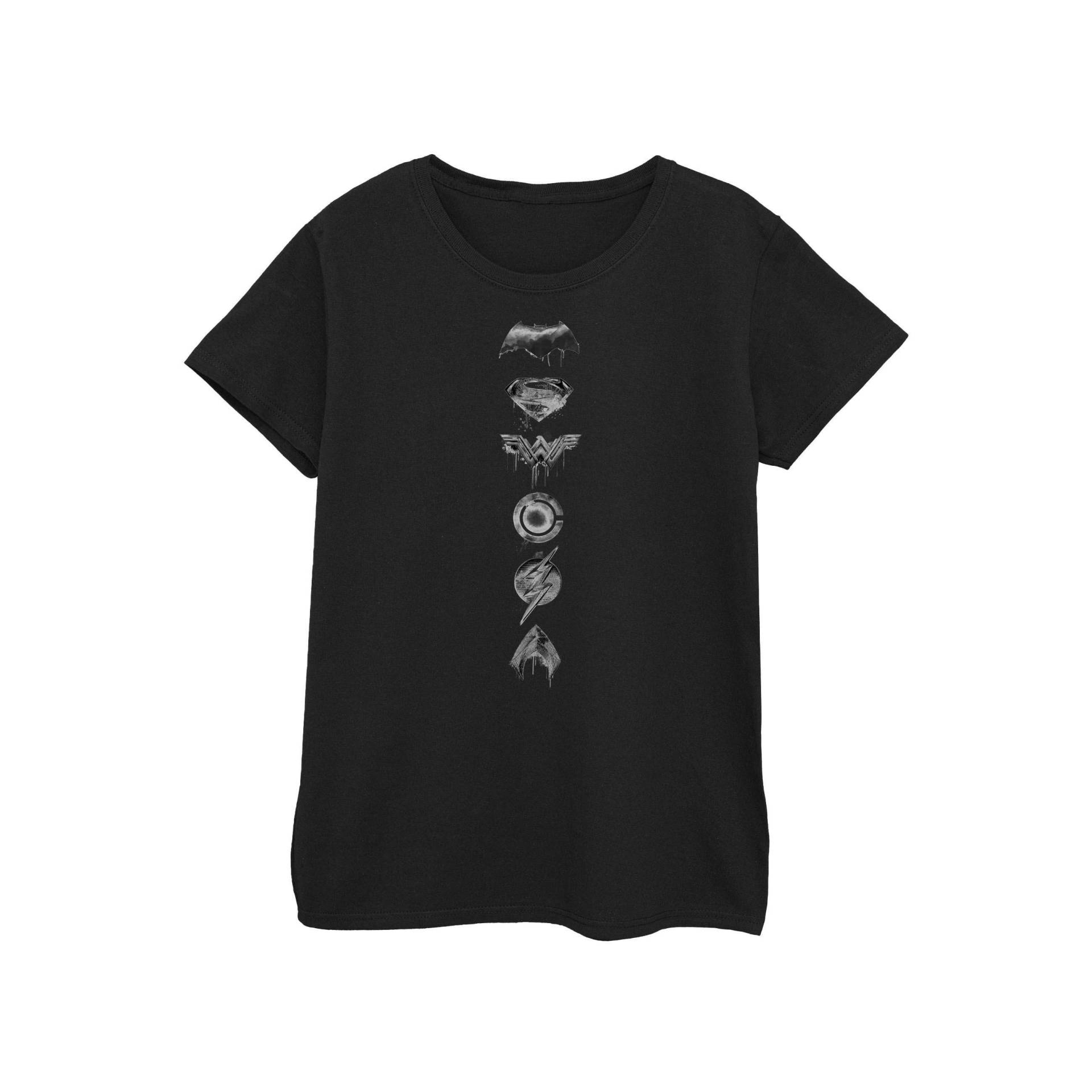 Tshirt Damen Schwarz L von Justice League