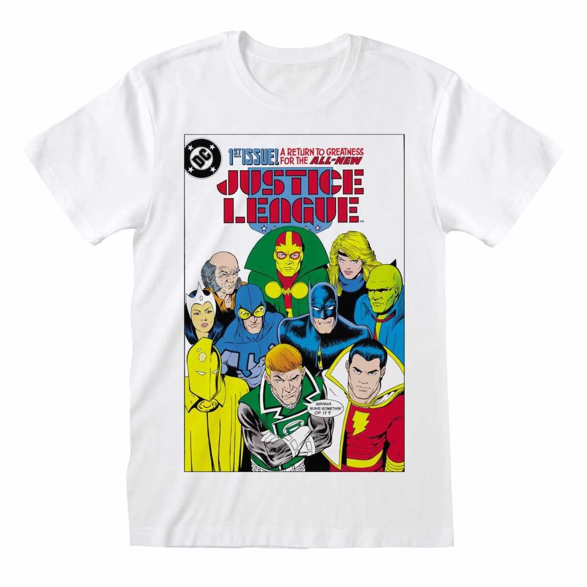 Tshirt Herren Weiss L von Justice League