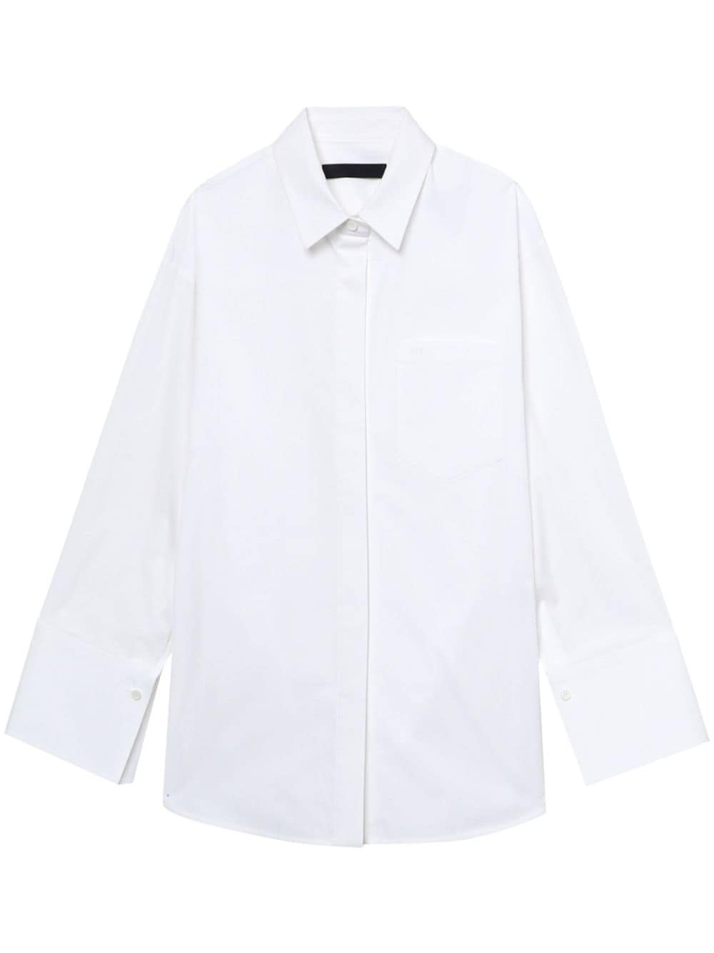 Juun.J bow-detail ruffled shirt - White von Juun.J