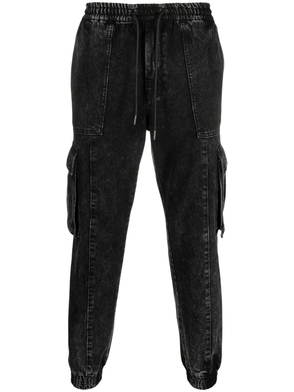 Juun.J cargo-pocket tapered jeans - Black von Juun.J