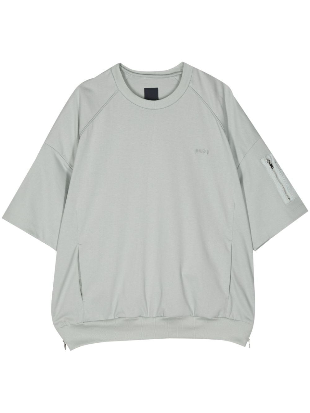 Juun.J cotton zip-pocket T-shirt - Green von Juun.J