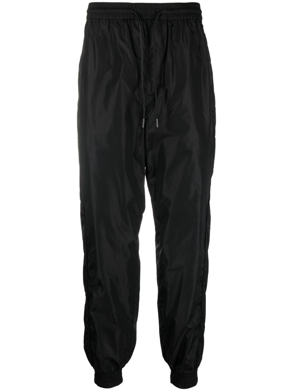 Juun.J drawstring-waistband tapered-leg trousers - Black von Juun.J