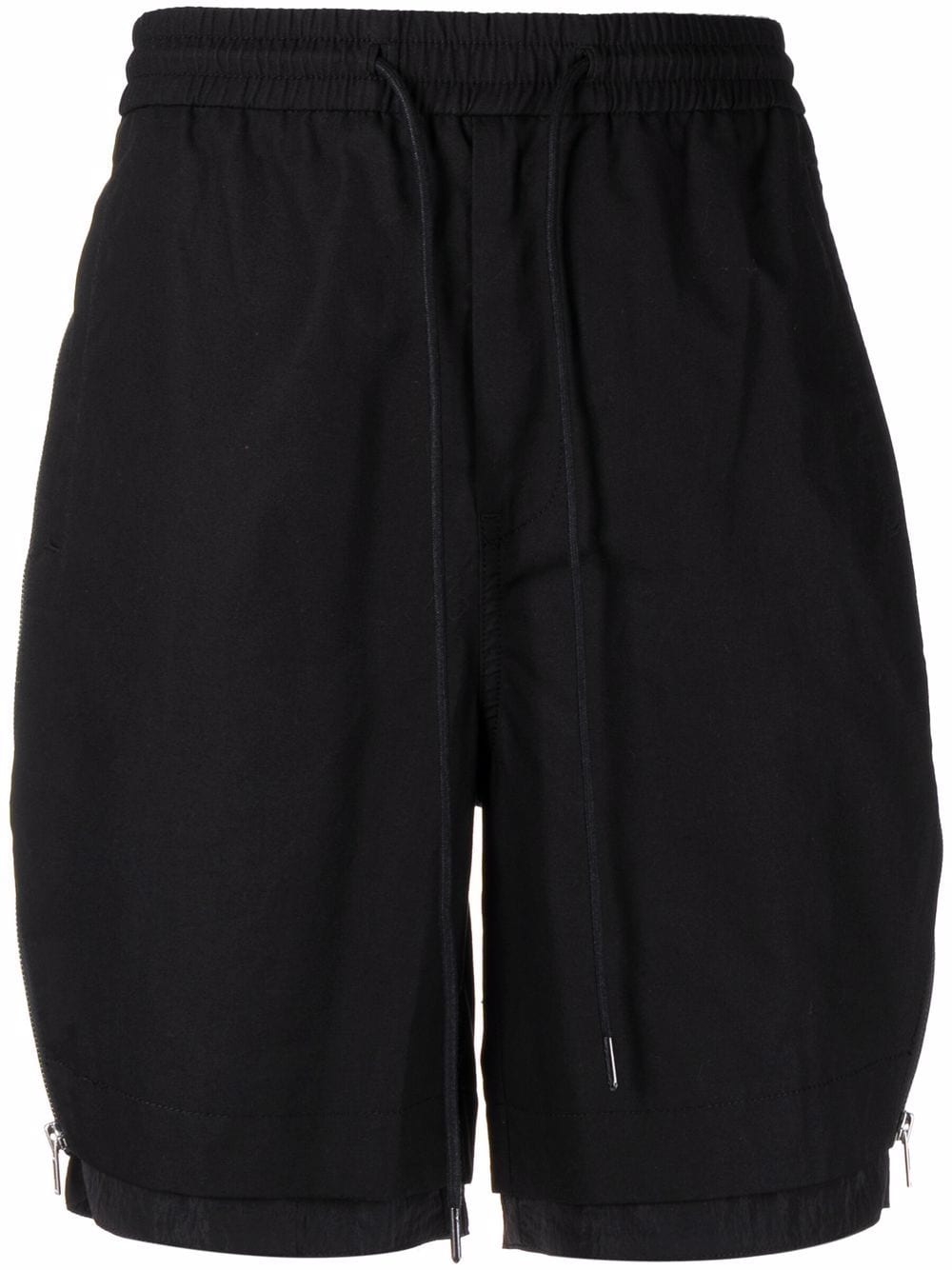 Juun.J exposed zip double layer shorts - Black von Juun.J