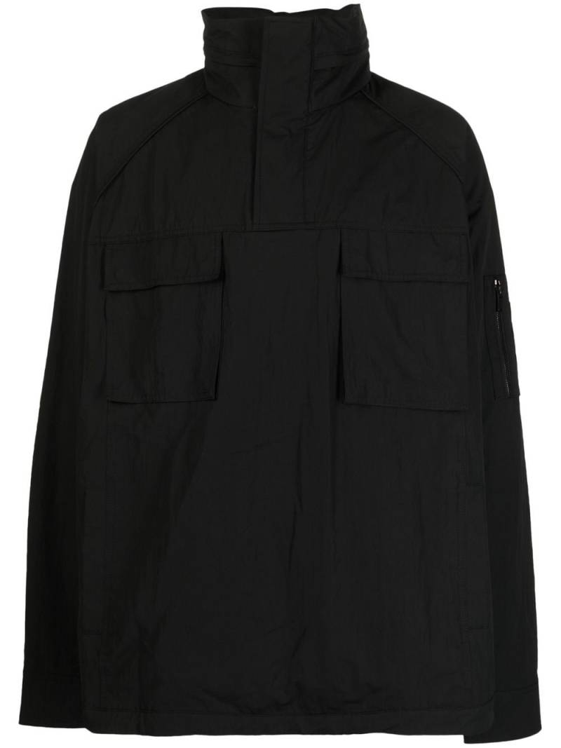 Juun.J flap-pockets hooded jacket - Black von Juun.J