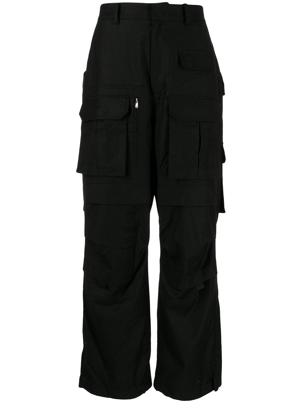 Juun.J straight-leg cargo trousers - Black von Juun.J