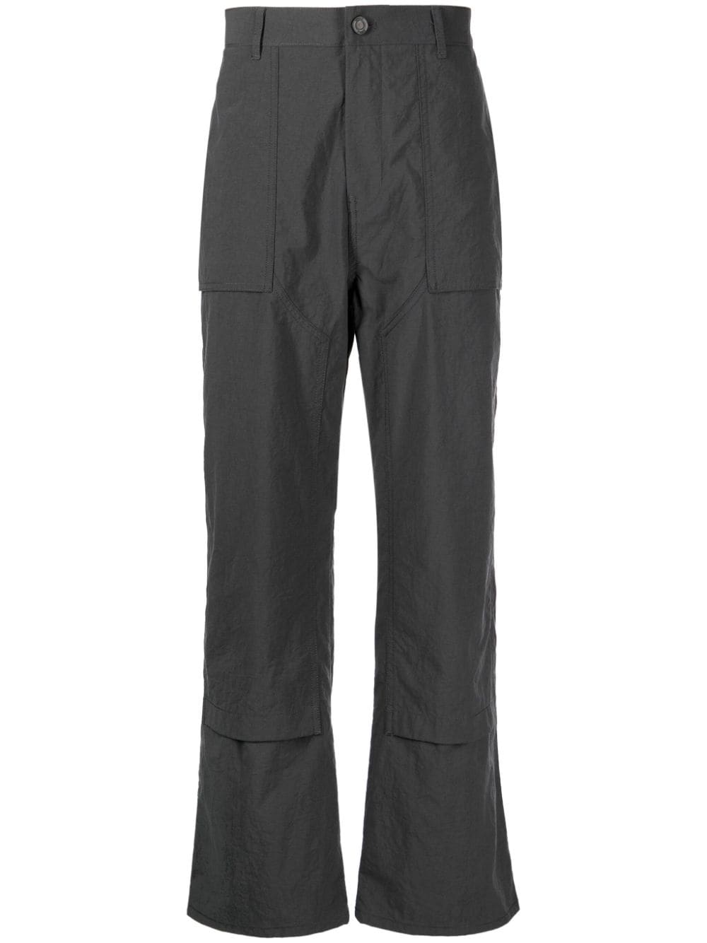 Juun.J mid-rise straight-leg trousers - Grey von Juun.J